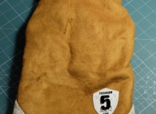 zimowa kurteczka dla Yorka Buby, wykonana z mielonej skóry, oraz z wełnianą podszewką 5,82$ ~ 22,20zł